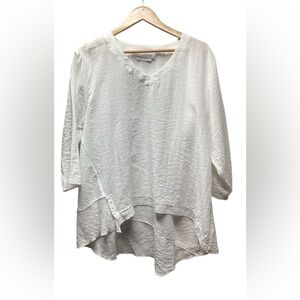 Habitat linen like coastal blouse White Extra large